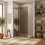 Parete Doccia Rea Flexi Brown / Chrome 140 6