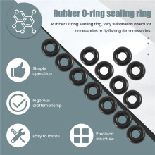 30 Stuks 2,5 mm X 6,5 mm X 2 mm Rubberen O-Ringen voor Gekke Wormvissen