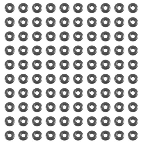 100 pcs O-ring in nitrile rubber 6 x 2 mm 1