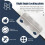 10 Pcs Home Office Silver Tone Metal Right Angle Drawer Lock Strike Plate 5