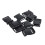 10X HåRdplastremsband BäLtes SidospäNne 3 Cm Bredd Svart 2