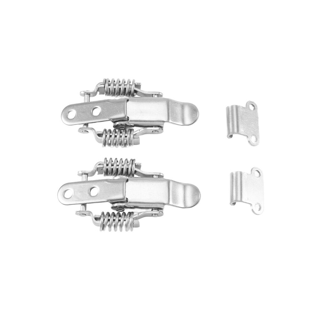 2X Toolbox Draw Compression Spring Toggle Catch Clamp Silver 6033652621969