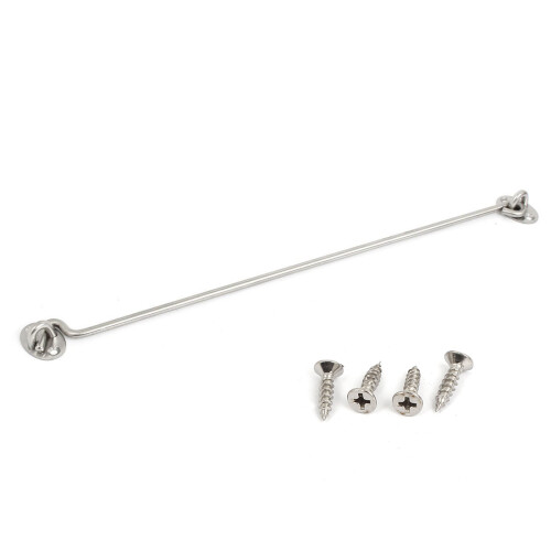 40.6cm Catch Eye Cabin Hook Shed Gate Door Window Lock Hasp 2