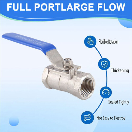1/2 "stainless steel internal thread lever handle  valve 1