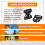 4pcs Plastic Side Quick Release Buckles Clip for 25mm Webbing Band Black 4