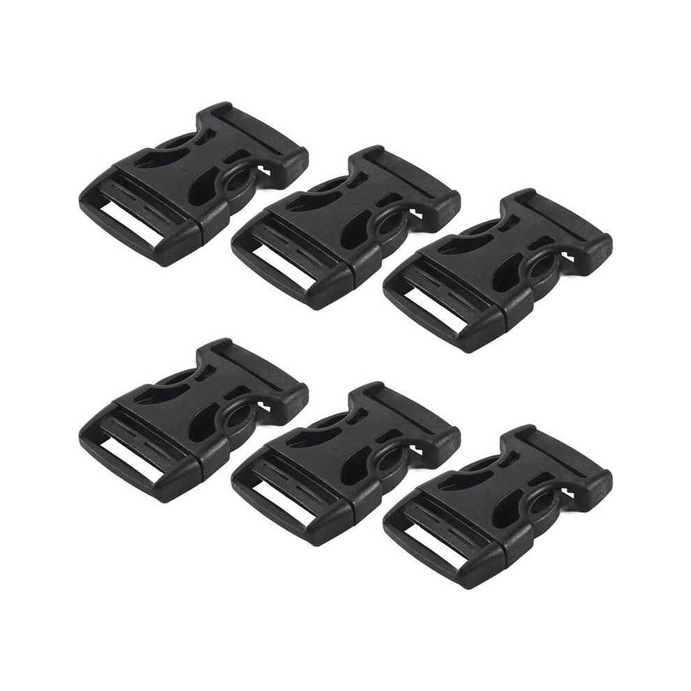4Pcs Plastic Side Quick Release Buckles Clip For 25Mm Webbing Band Black 4711184264497