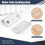 10 Pcs Home Office Silver Tone Metal Right Angle Drawer Lock Strike Plate 2