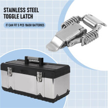 2x Toolbox Draw Compression Spring Toggle Catch Clamp Silver