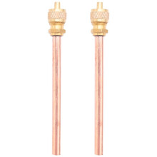 10 Valve 1/4 inch SAE x 1/4 inch OD x 4 inch stem Core AC Refrigeration