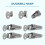 Cabinet Silver Tone Spring Loaded Toggle   Hasp 4 pcs 5