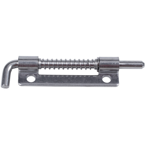 Hardware Spring Loaded Metal Security  Bolt  3.5" Long Silver Tone 1
