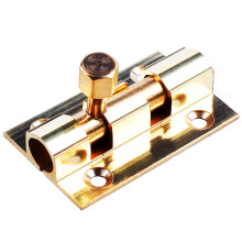 1.5-inch Long Brass Door Sliding Lock Bolt Gold
