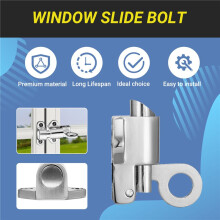 Home Security Spring Slide Bolt Window Door Automatic Lock Self Closing