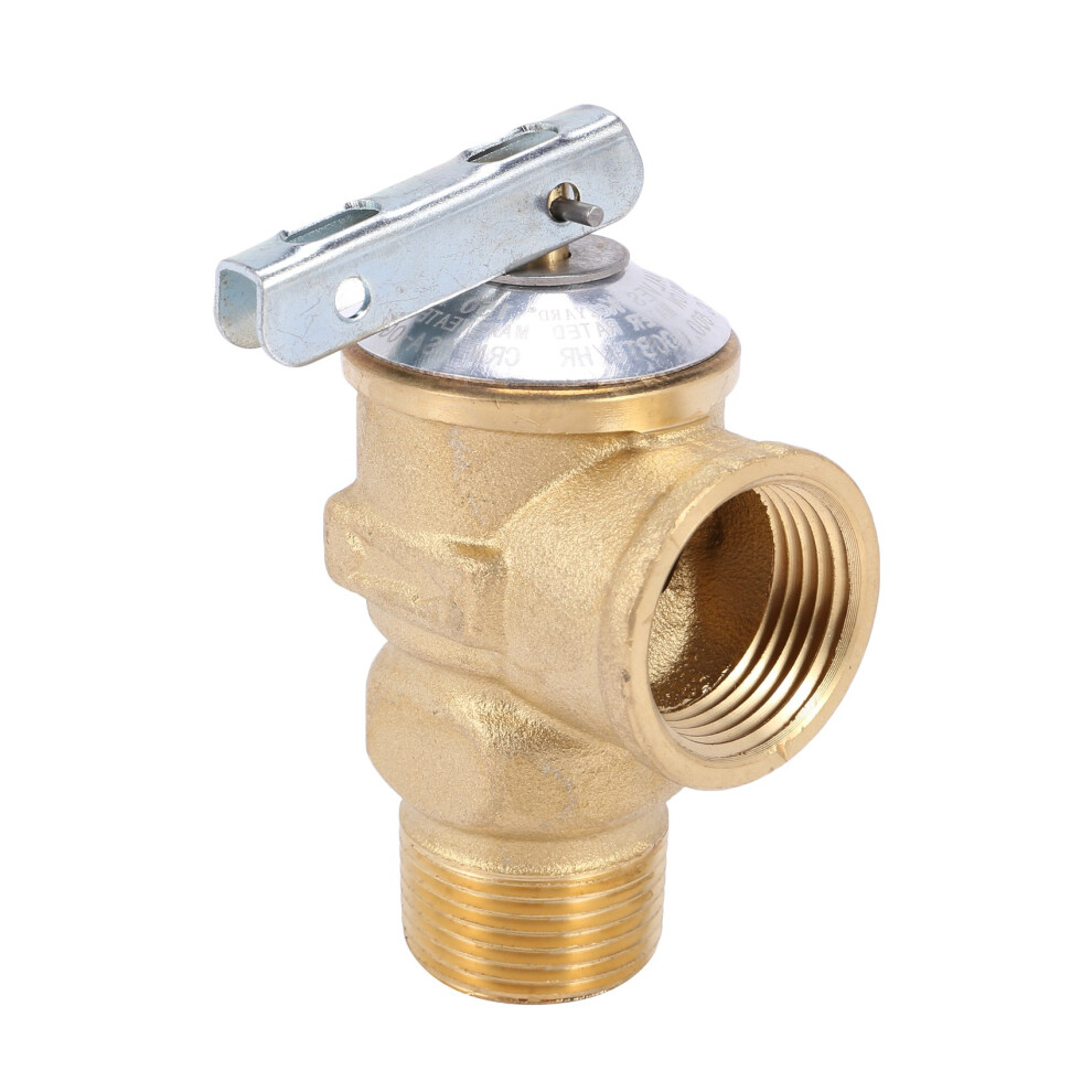 3/4 Inch Npt American Standard Lead-Free Water Heater Safety Valve 150 Psi Brass Pressure Relief Valve 6034161393651