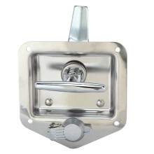 Stainless Steel Folding T-Shape Handle Lock Tool Box Keys Kit For Truck Trailer Toolbox Electrical Cabinet