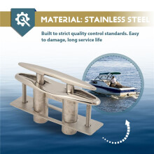 1Pc Marine 316 Stainless Steel Boat Pull Flush Mount Lift Cleat Bolts Yacht Boats Accessories 5 Inch