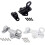 Aluminum Alloy Security Automatic Window Gate Lock Spring Bounce Door Bolt , Black 9