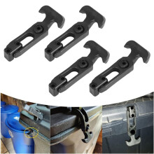 4Pcs T-Handle Rubber Flexible Draw Latches Fit for Toolbox /Cooler/ Cart/Farm Machinery T-Toolbox Lock