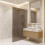 Shower Screen Rea Flexi Brown / Brush Gold 110 2