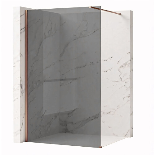 Παραβάν Ντους Rea Flexi Grey / Brush Copper 100 1
