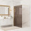 Shower Screen Rea Flexi Brown / Gold 90 1
