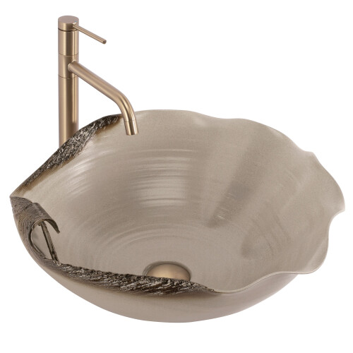 Ceramic Countertop Basin Rea Hm-22 Handmade Art 2