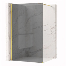 Παραβάν Ντους Rea Flexi Grey / Gold 130