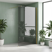Παραβάν Ντους Rea Flexi Grey / Gold 120
