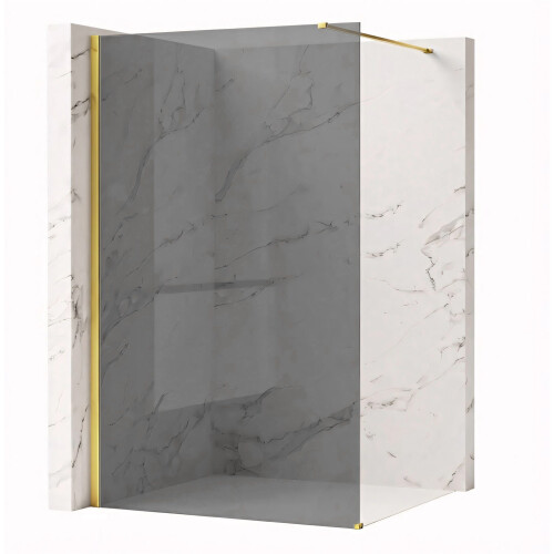Παραβάν Ντους Rea Flexi Grey / Gold 120 1
