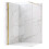 Shower Screen Rea Flexi Transparent / Gold 140 1