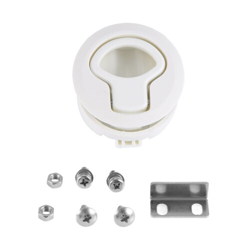 Hatch Round Pull LatchLatch Flush Pull For1/4 Door Boat Deck Hatch RV Drawers Cabinet Yacht