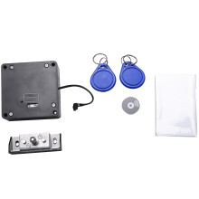 Electronic RFID Cabinet Lock No Hole Easy Installation Furniture Locker Wardrobe Shoe Cabinet Drawer Door Lock with Two Cards/Key Tags