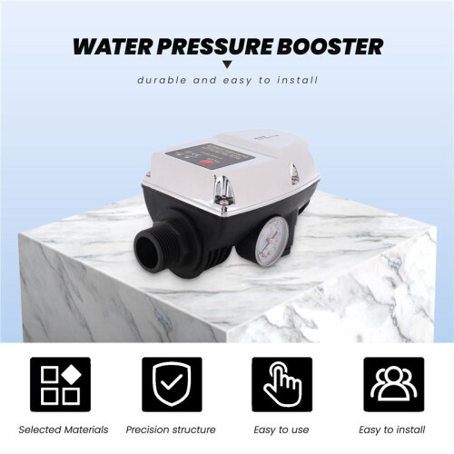 Water Pressure Booster Starting Controller Adjustable 1 Inch Pipe Automatic Pump Control  Off Mass Flow  220V 2