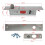 Electric Bolt Lock Deadbolt Drop Bolt NC Mode Door Lock for Security Access Control Intelligent Lock Electronic Safety Lock 6