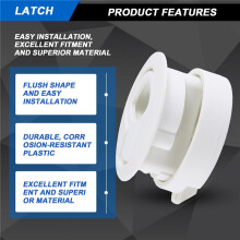 Hatch Round Pull LatchLatch Flush Pull For1/4 Door Boat Deck Hatch RV Drawers Cabinet Yacht