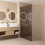 Shower Screen Rea Flexi Brown / Gold 90 2
