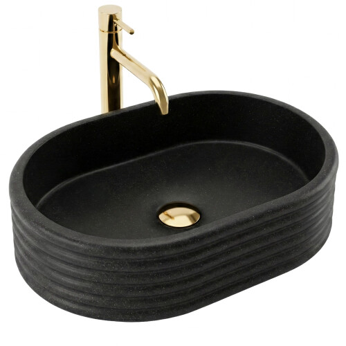 Lavabo Da Appoggio Rea Nicoletta Black 1