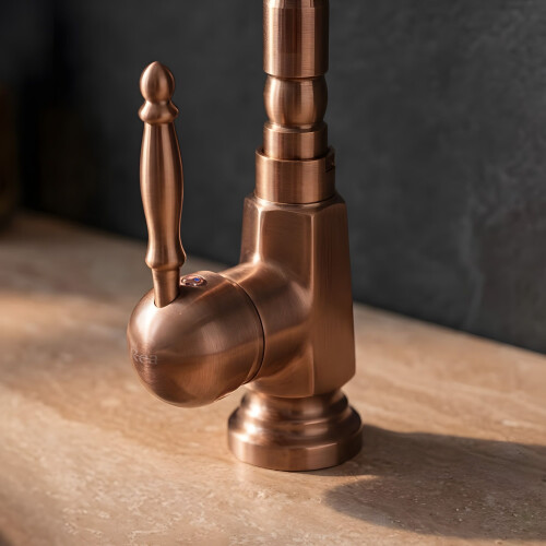 Bathroom Faucet Rea Bona Brush Copper High 2
