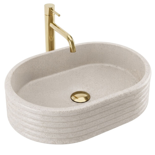Lavabo Da Appoggio Rea Nicoletta Beige 1