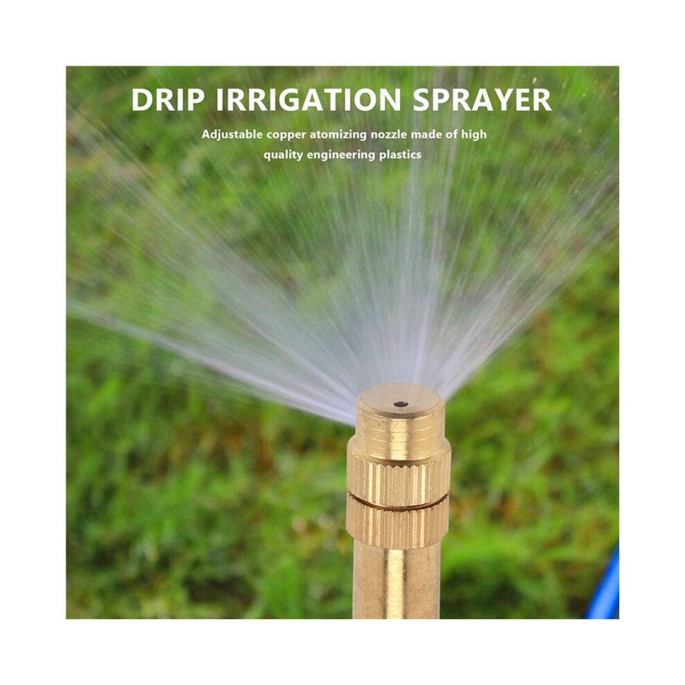 30Pcs Watering Nozzle Adjustable Copper Irrigation Water Fog Sprinkler Misting Greenhouse Accessories 4713060574553