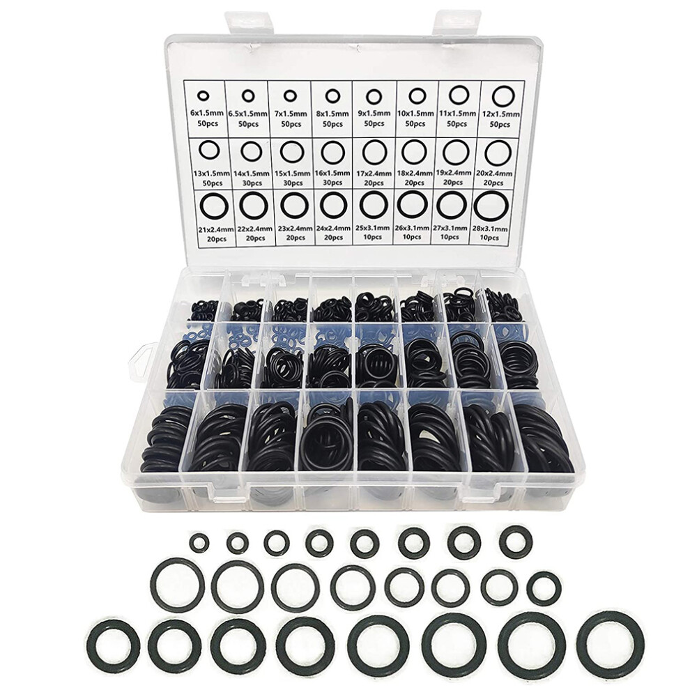 740Pcs Rubber O Ring Assortment Kits 24 Sizes Sealing Gasket Washer For Automotive Repair, Plumbing And Faucet, O-Rings 6033767507400