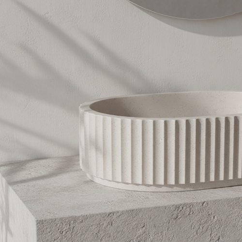 Lavabo Da Appoggio Rea Margaret Beige 2
