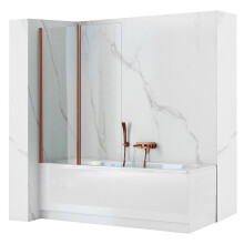Bathtub Screen Rea Agat-2 80 Brush Copper