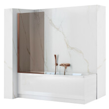 Rea Elegant Brush Copper 70 Screen Για Μπανιέρα