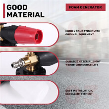 Pressure Washer Snow Foam Lance Nozzle Adjustable Foam Cannon Generator Car Clean Soap Foam Wash for  Interskol L