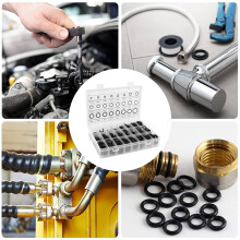 1200 Pcs O Ring Kit,24 Sizes Nitrile Rubber O Rings Assortment Kit for Plumbing, Resist to Oil, Heat and High Pressure
