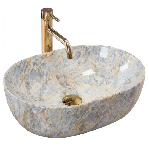 Νιπτήρας Rea Amelia Ruststone 48 (48 X 34.5 X 13.5 Εκ)