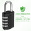 Combination-Padlock 4-Digit-Gym-Locker-Lock - 4 PCS Resettable Combo Lock for Toolbox School Employee Locker 9