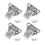 4 Pack 304 Stainless Steel Twist  with Keeper and Spring Butterfly Draw  for Case Box 1