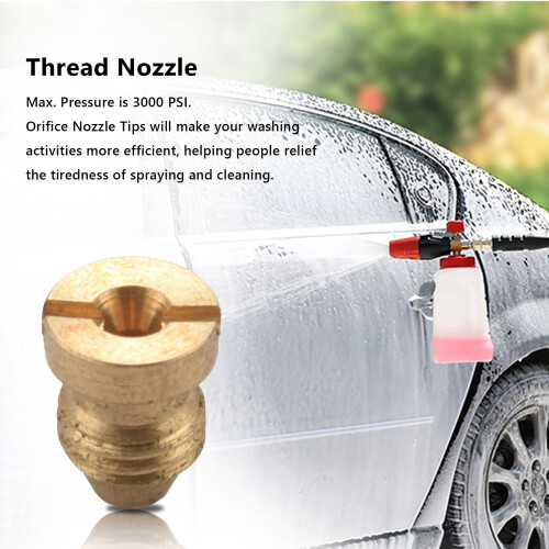 3 Pcs Foam Cannon Orifice Nozzle Tips, High Replacement Thread Nozzle for Snow Foam Lance, 1.1 MM